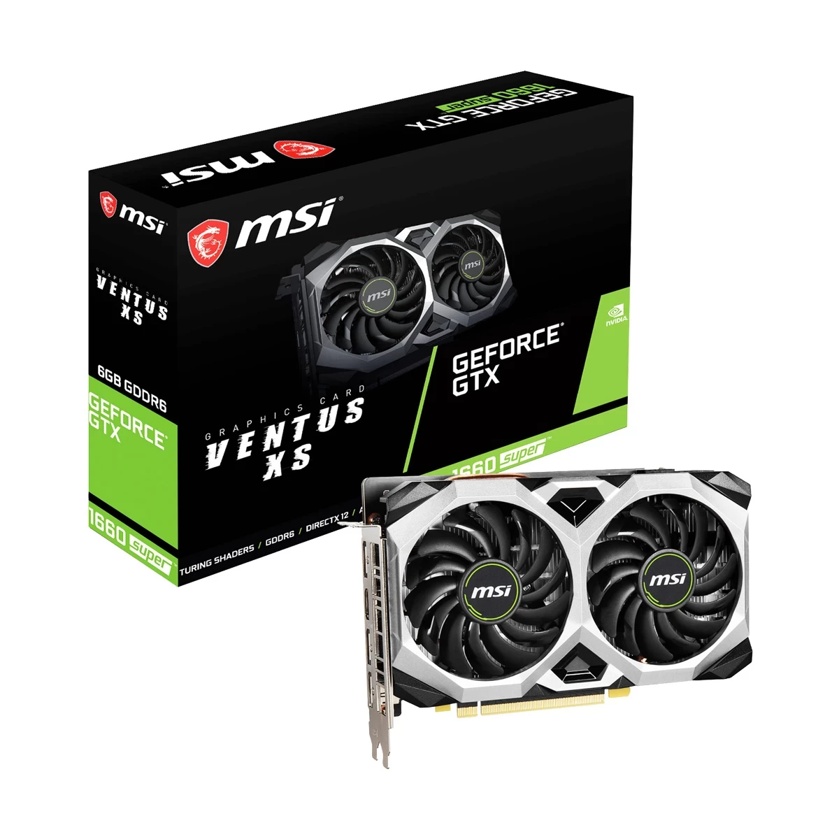 MSI NVIDIA GeForce GTX 1660 SUPER VENTUS XS 6GB GDDR6 Graphics Card