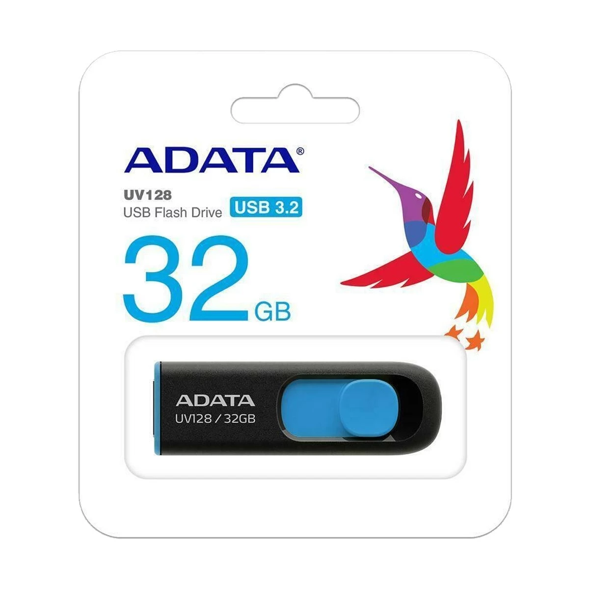 Adata UV128 32GB Black-Blue USB 3.2 Pen Drive