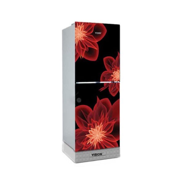 Vision Glass Door Refrigerator RE-262L Dahlia Red