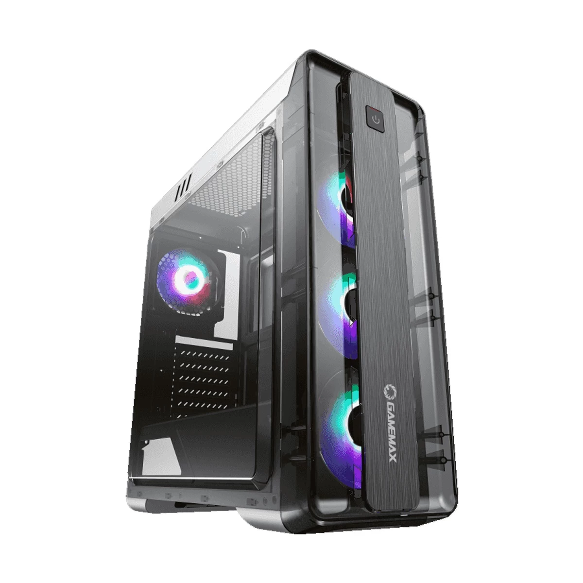 Gamemax MoonLight FRGB WT Mid Tower White ATX Gaming Casing