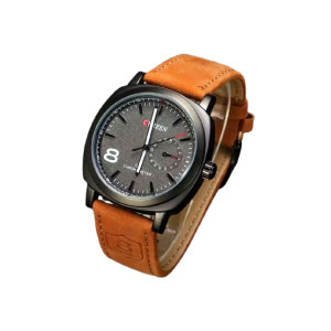 Pu Leather Belt Analog Watch for Men