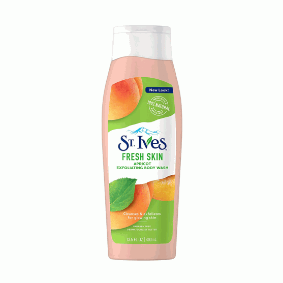 St. Ives Fresh Skin Apricot Exfoliating Body Wash (400ml)