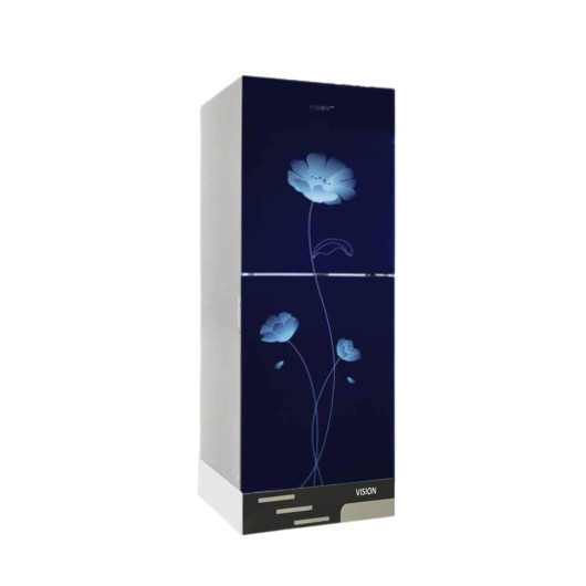 Vision GD Refrigerator​ RE-216L Blue Peony FL-BM