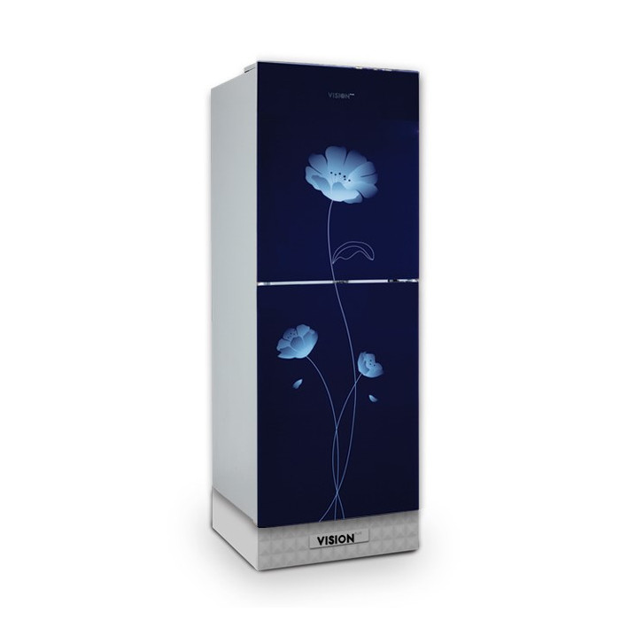Vision GD Refrigerator RE-262L Blue Peony FL-TM