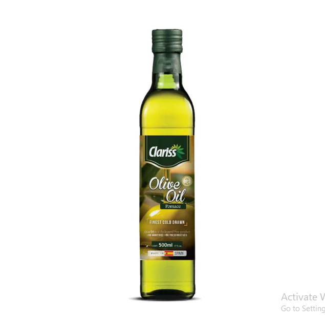 Clariss Olive Oil Pomace Glass Bottle (500ml)