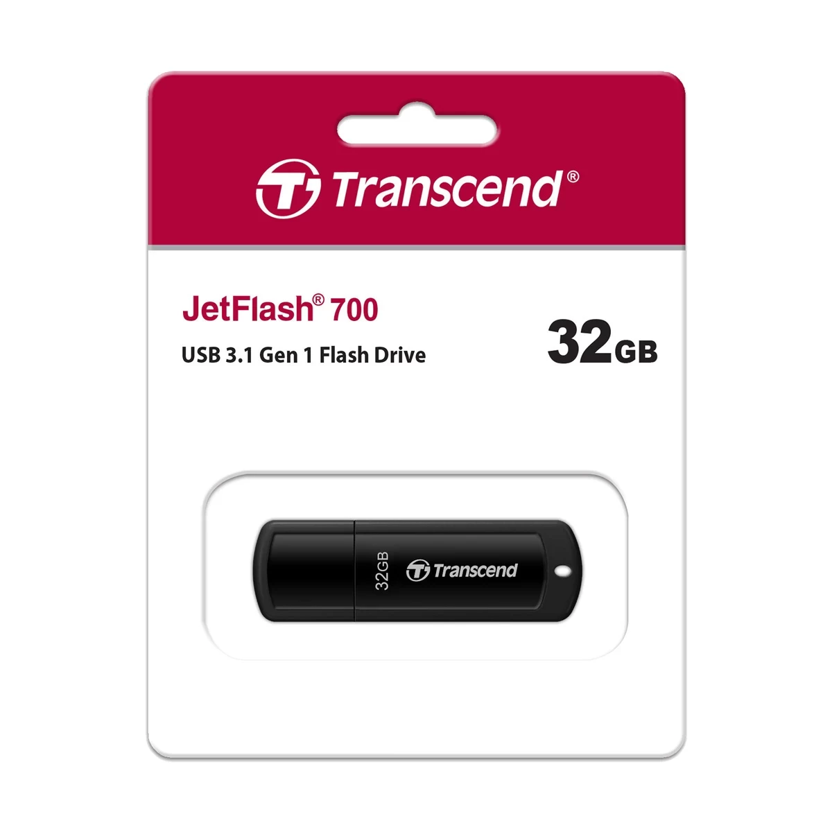 Transcend JetFlash 700 32GB USB 3.1 Black Pen Drive (TS32GJF700)