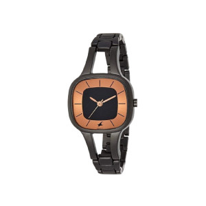 Fastrack Black Dial Women's Watch- 6147NM01