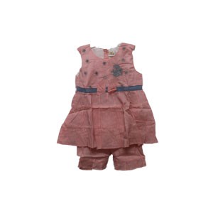 Baby Girl Sleeveless Cotton Fabric Frock