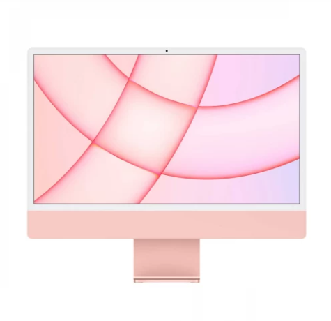 Apple M1 Chip 24 Inch 4.5K Retina Display Pink All in One Brand PC (iMac Mid 2021) #MGPM3LL/A, MGPM3ZP/A