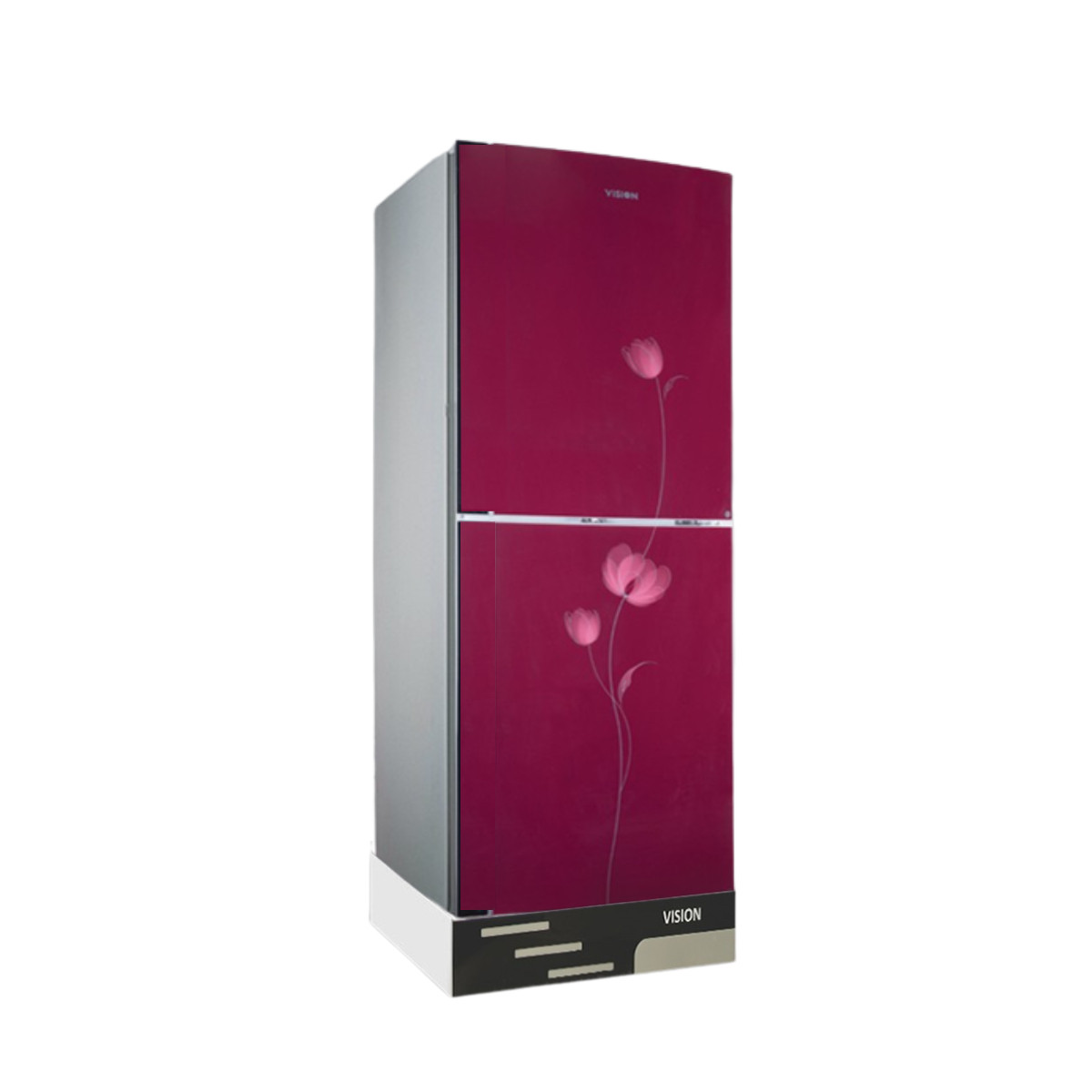 Vision GD Refrigerator RE-160L Red FL-BM