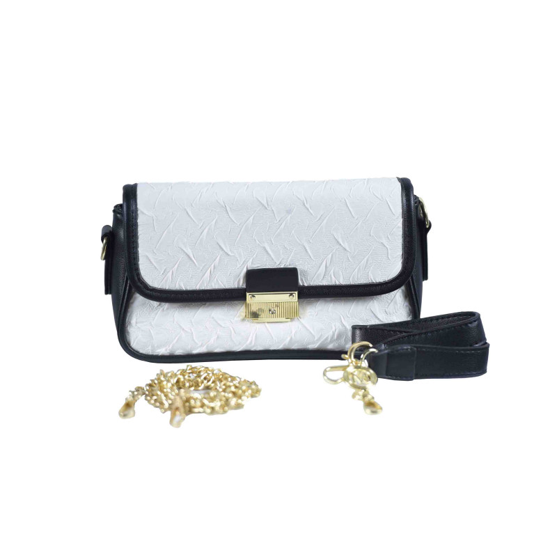 Black & White Combination Beautiful Shoulder Bag