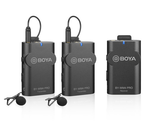 BOYA Wireless Lavalier Microphone System (BY-WM4 Pro)