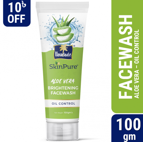 Parachute Skin Pure Aloe Vera Brightening Oil Control Facewash (100gm)