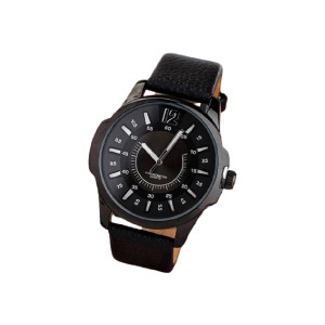 MB NC12 PU Leather Watches Men Full Black Watch For MenBoy