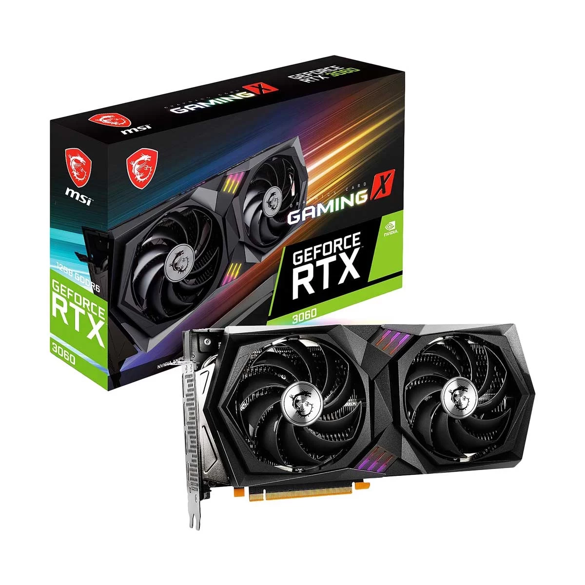 MSI GeForce RTX 3060 GAMING X 12G 12GB GDDR6 Graphics Card
